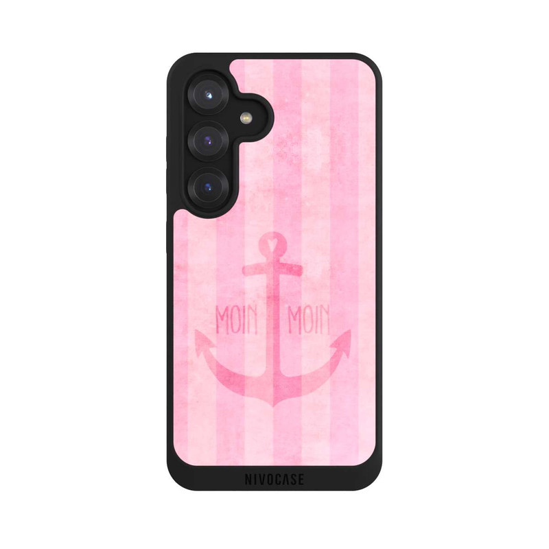 Galaxy S25 NIVOpure Moin Moin Stripes Pink