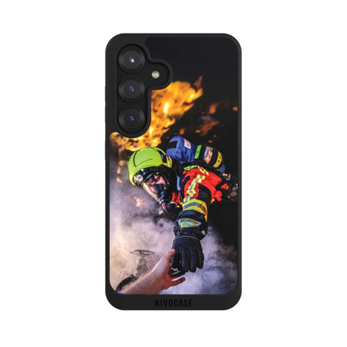 Samsung Galaxy S25 NIVOpure Firefighter Reaches for Hand