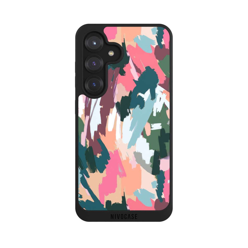 Galaxy S25 NIVOpure Abstrait Artistique Texture Rose