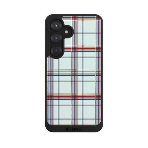 Samsung Galaxy S25 NIVOpure Tartan Blau