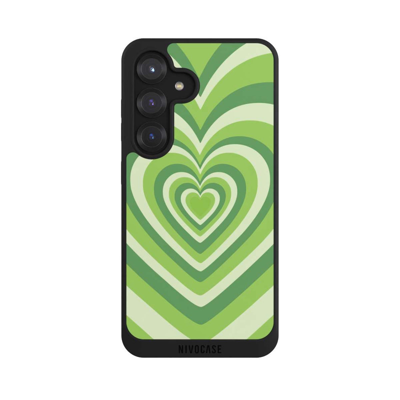 Galaxy S25 NIVOpure Beating Comic Heart Green