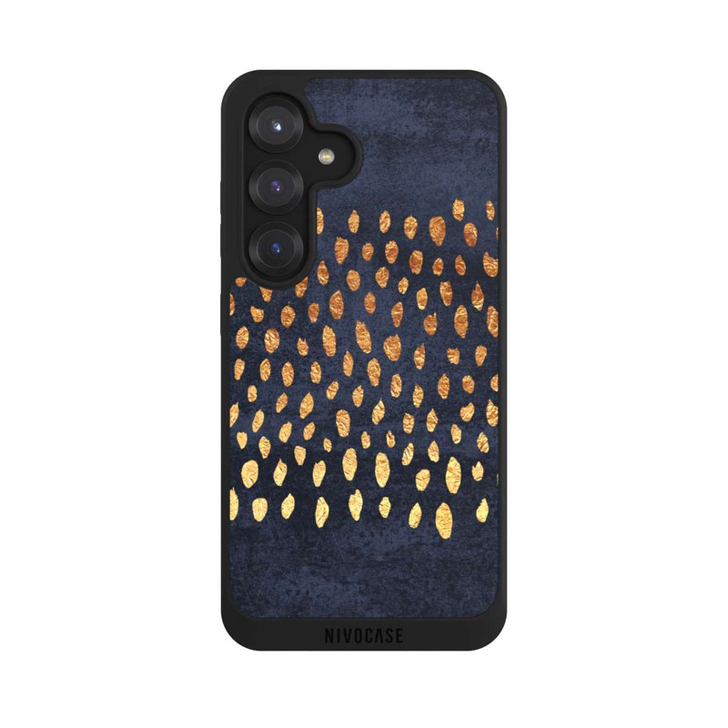 Galaxy S25 NIVOpure Or & Bleu Pattern