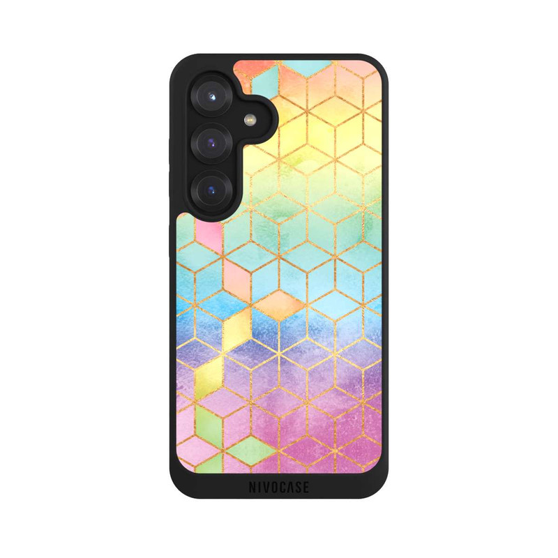 Galaxy S25 NIVOpure Cubes Arcs-en-ciel