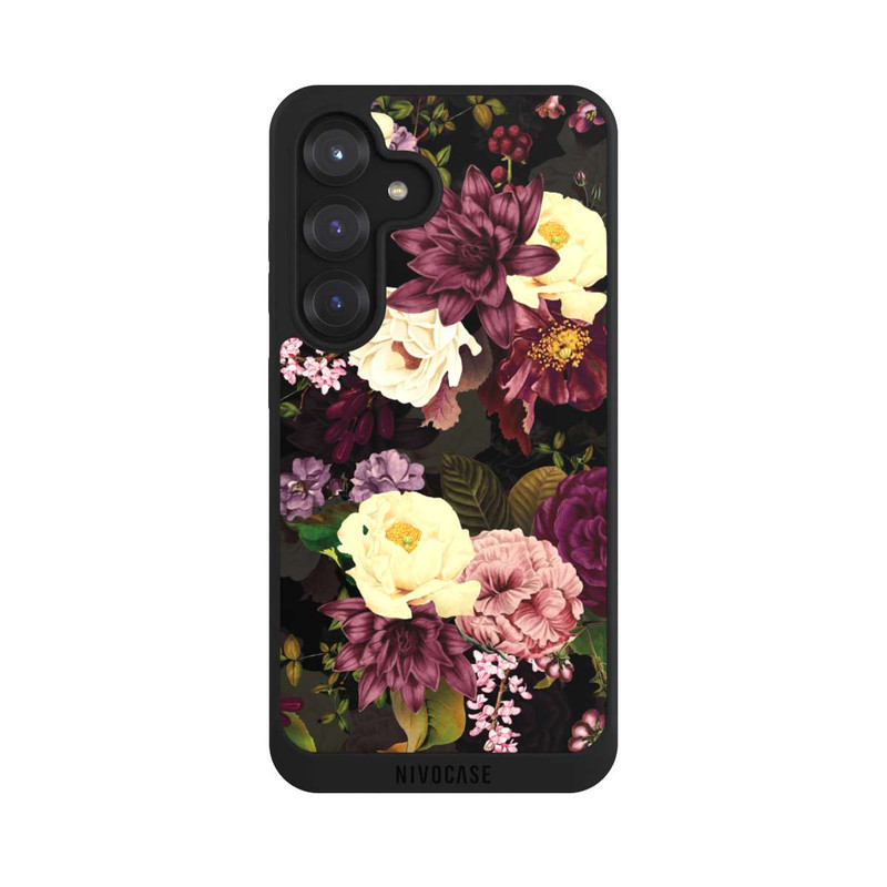 Galaxy S25 NIVOpure Fleurs Sombres & Abeilles