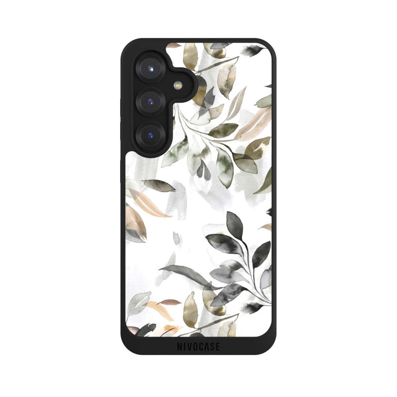 Galaxy S25 NIVOpure Feuilles neutres à l’aquarelle