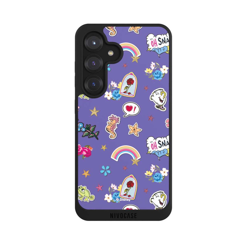 Galaxy S25 NIVOpure Princess Pattern Purple Disney Princess