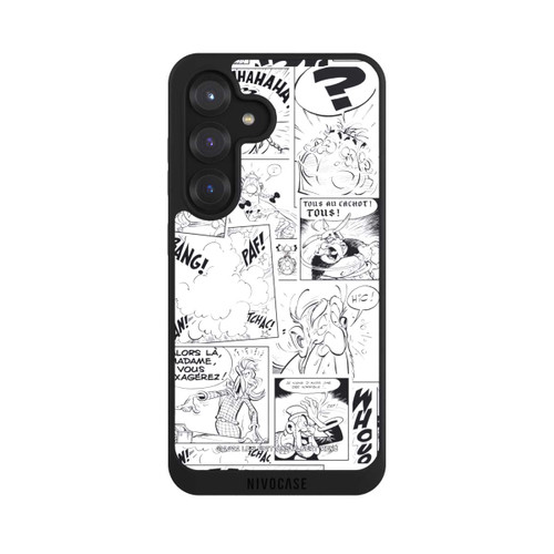 Samsung Galaxy S25 NIVOpure BD Astérix Blanc &amp; Noir
