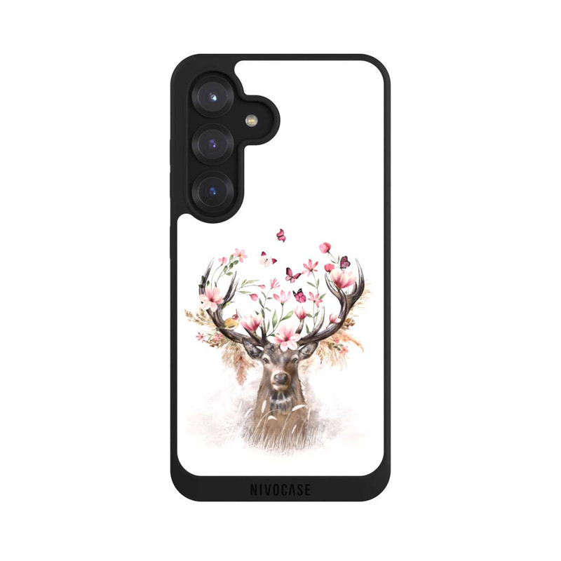 Galaxy S25 NIVOpure Hirsch Blumen Geweih