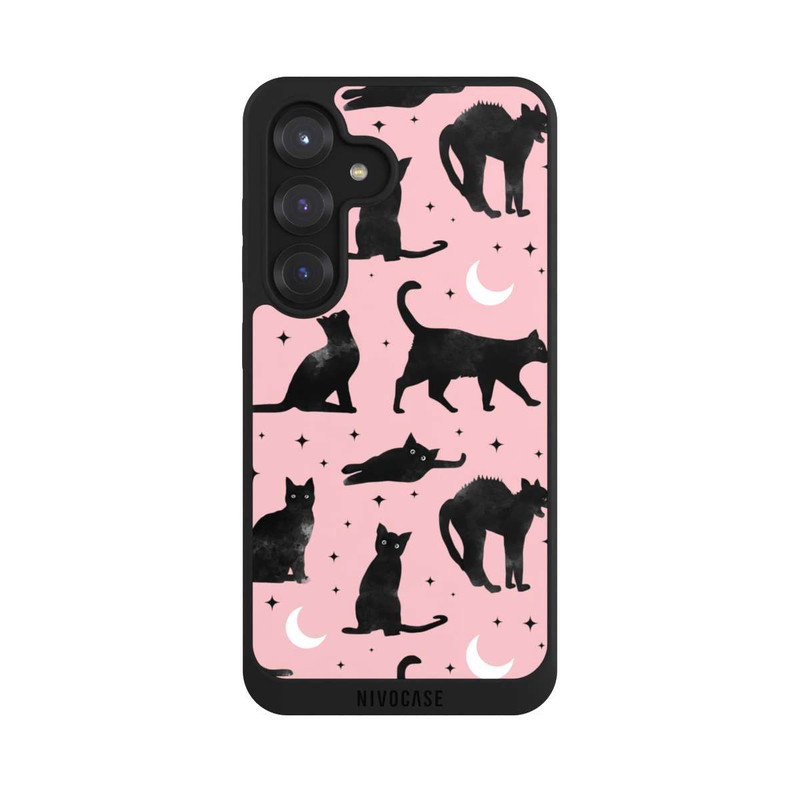 Galaxy S25 NIVOpure Lune & Chats Fond Rose