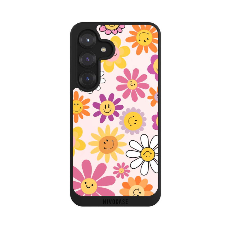 Galaxy S25 NIVOpure Smiles Pink Flowers