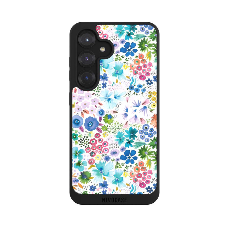 Galaxy S25 NIVOpure Petites Fleurs de Printemps Bleues