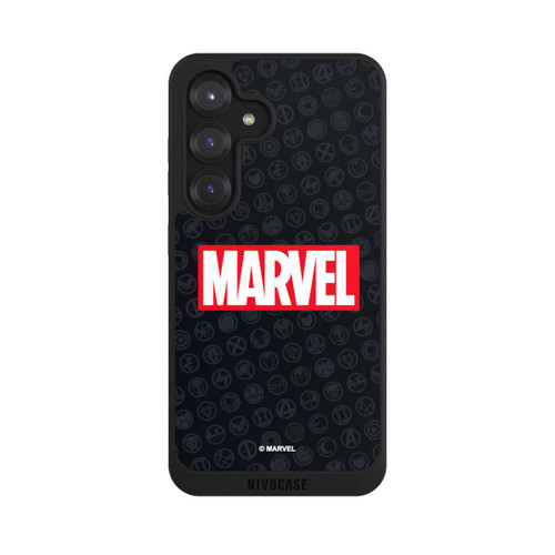 Samsung Galaxy S25 NIVOpure Marvel Logo Black Red