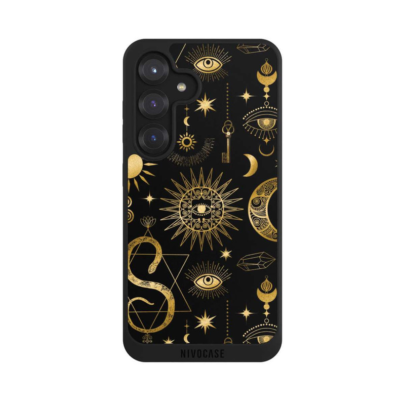 Galaxy S25 NIVOpure Soleil et Lune Célestes Steampunk