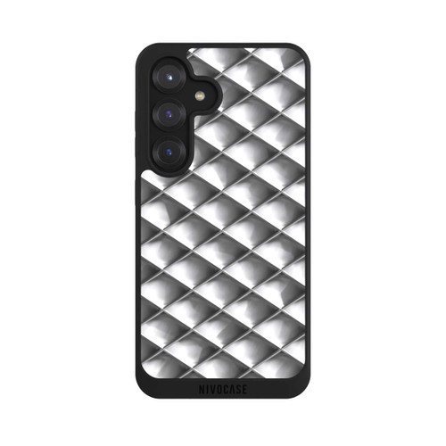 Samsung Galaxy S25 NIVOpure Carrés argentés Glamour
