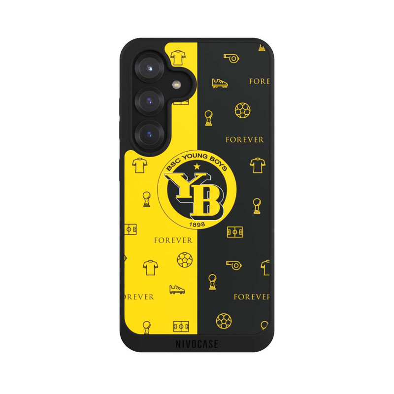 Galaxy S25 NIVOpure BSC YB Jaune Noir Motif