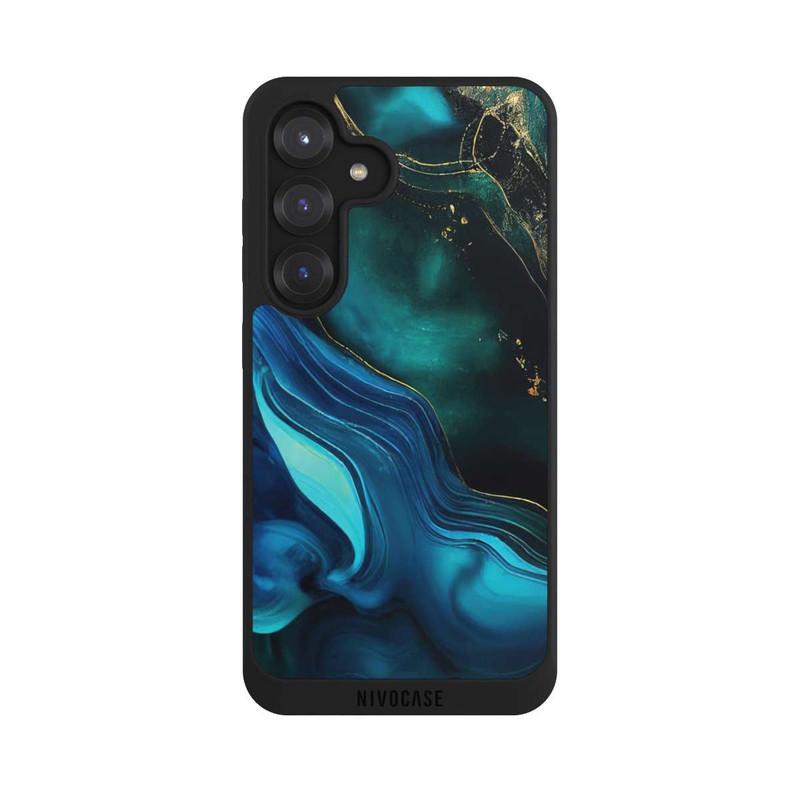 Galaxy S25 NIVOpure Blue Gold Ink with AI