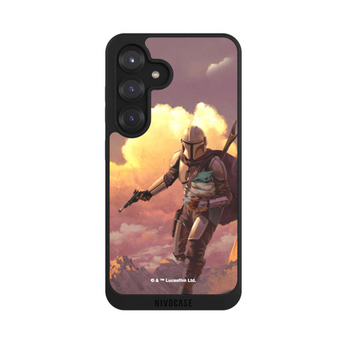 Samsung Galaxy S25 NIVOpure Der Mandalorianer und Grogu Sonnenguntergang Wolken
