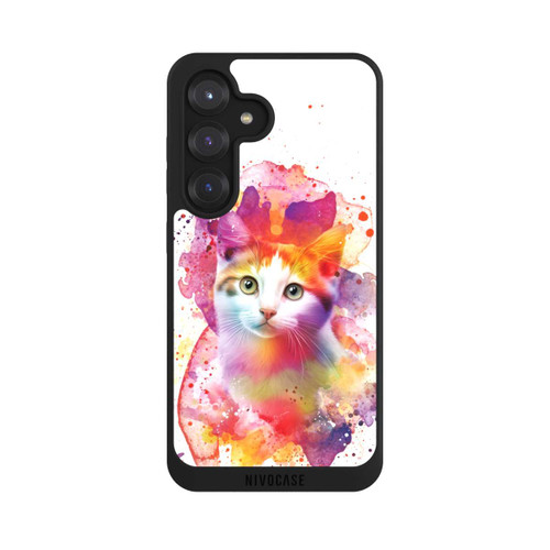 Samsung Galaxy S25 NIVOpure Happy Kitty White