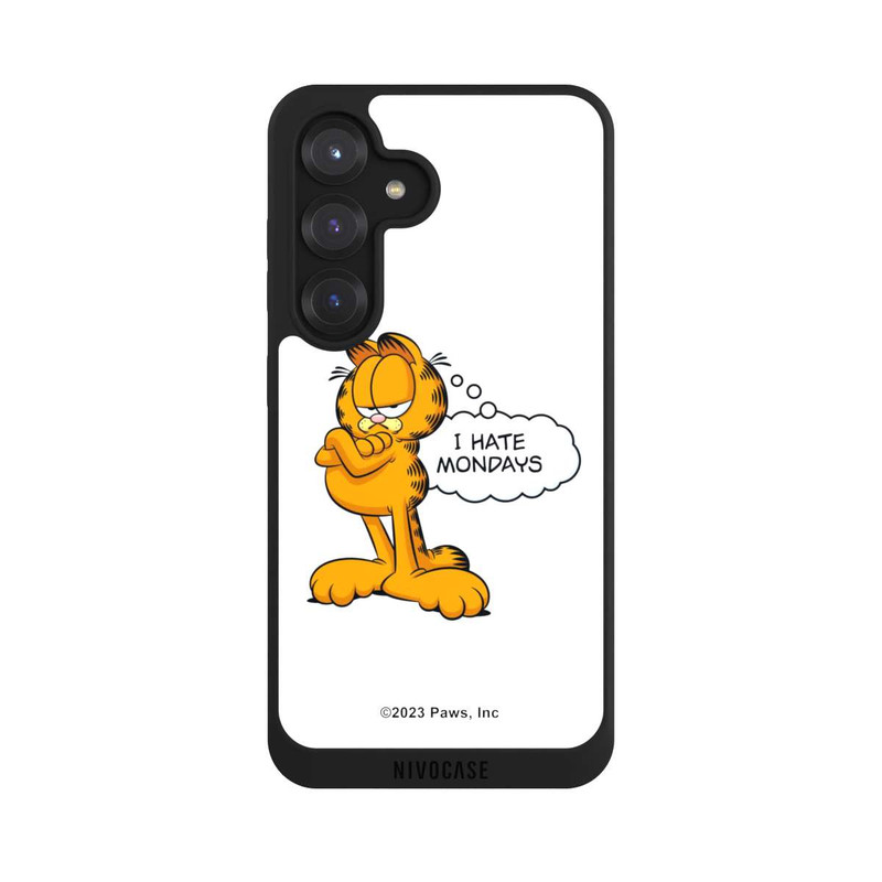 Galaxy S25 NIVOpure Garfield I Hate Mondays Weiß