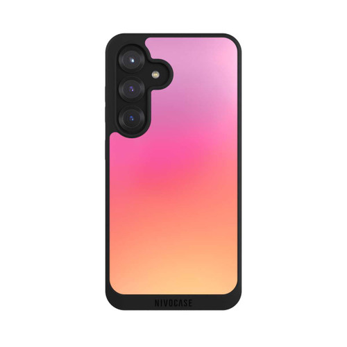 Samsung Galaxy S25 NIVOpure Pastell Rosa Glitch