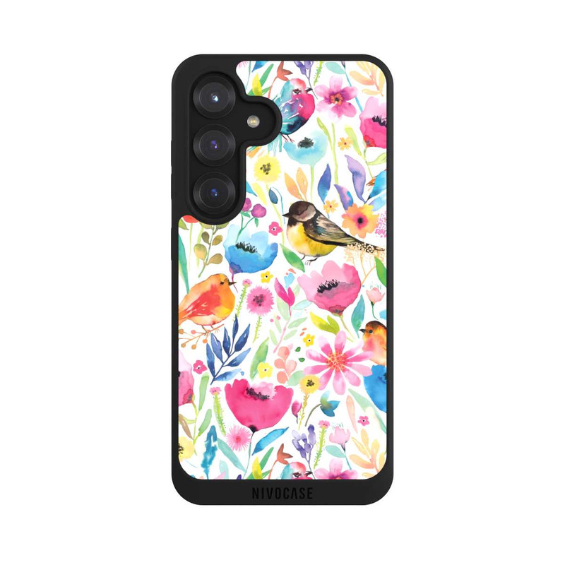 Galaxy S25 NIVOpure Wunderliche Vögel und Blumen