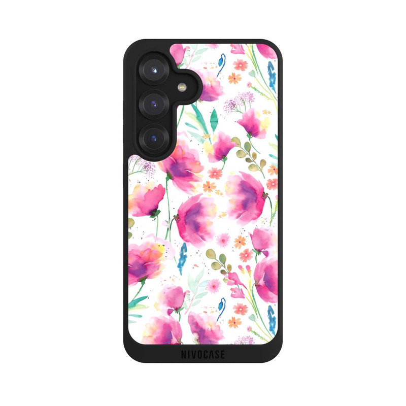 Galaxy S25 NIVOpure Abstrakte Mohnblumen aquarell
