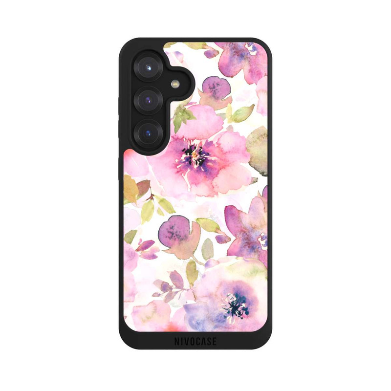 Galaxy S25 NIVOpure Tapete mit rosa Blumen