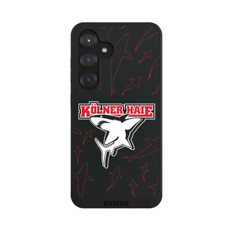 Galaxy S25 NIVOpure Haie Muster Rot