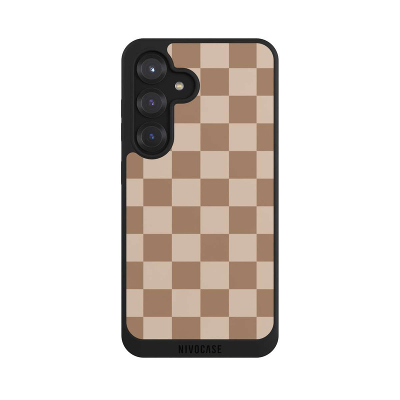 Galaxy S25 NIVOpure Braun Karo
