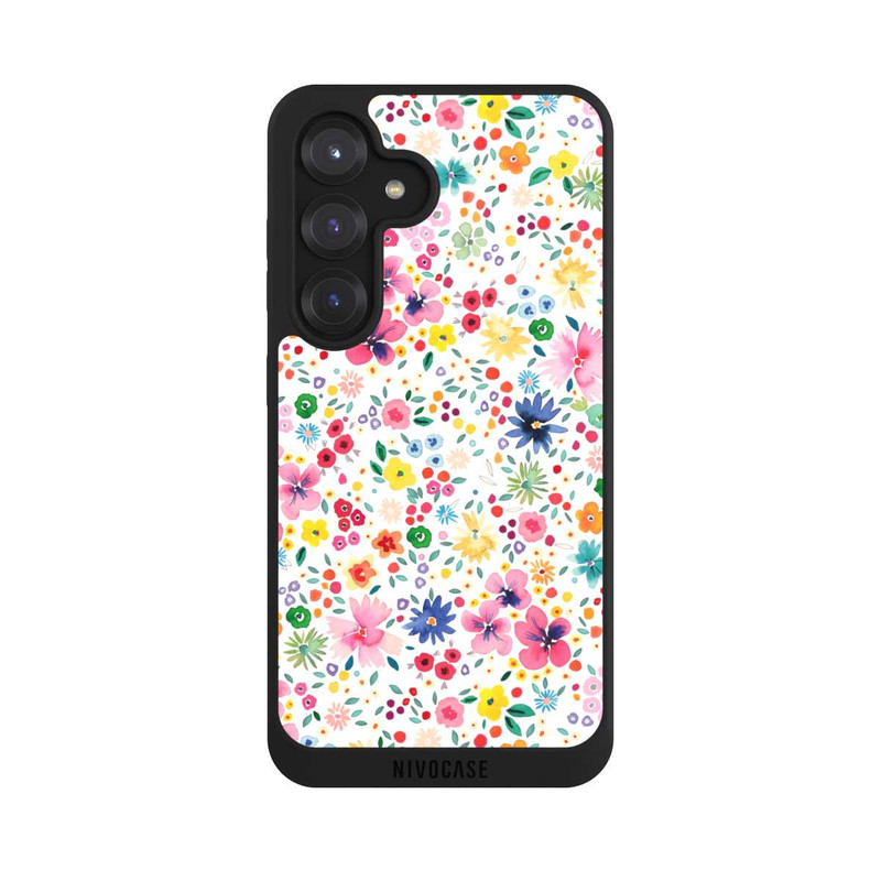 Galaxy S25 NIVOpure Millefleurs Pink Spring Garden