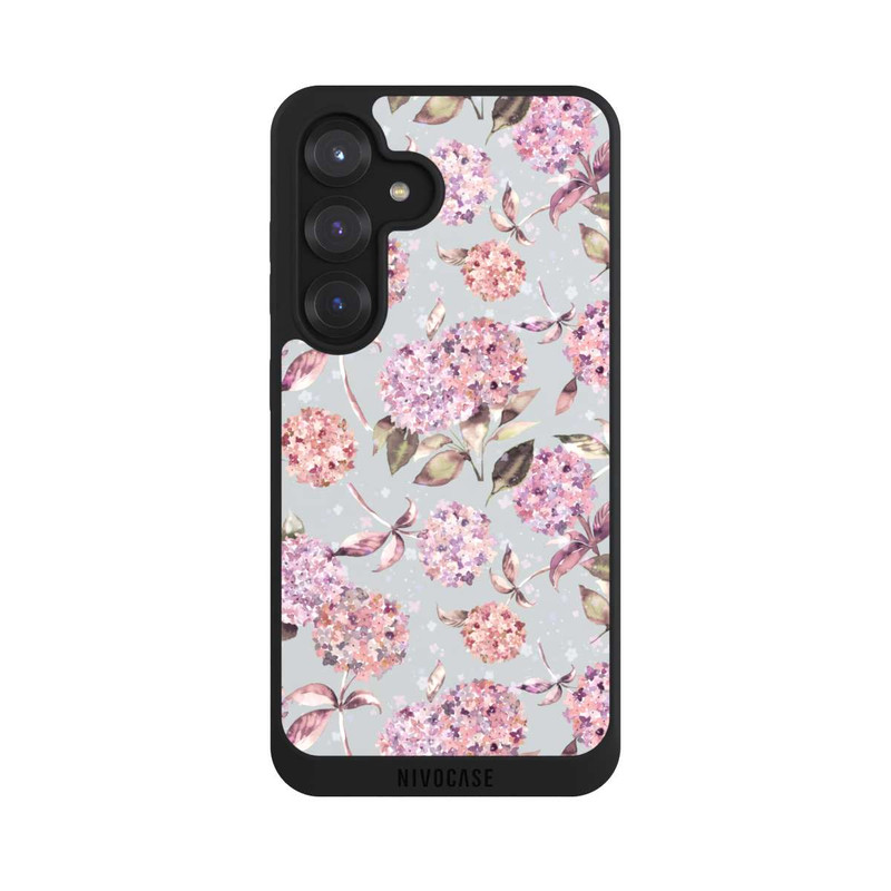 Galaxy S25 NIVOpure Pastel Magic Hydrangea Floral Watercolor Pink
