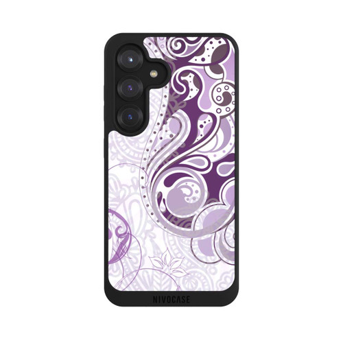 Samsung Galaxy S25 NIVOpure Purple and White Autumn Pattern