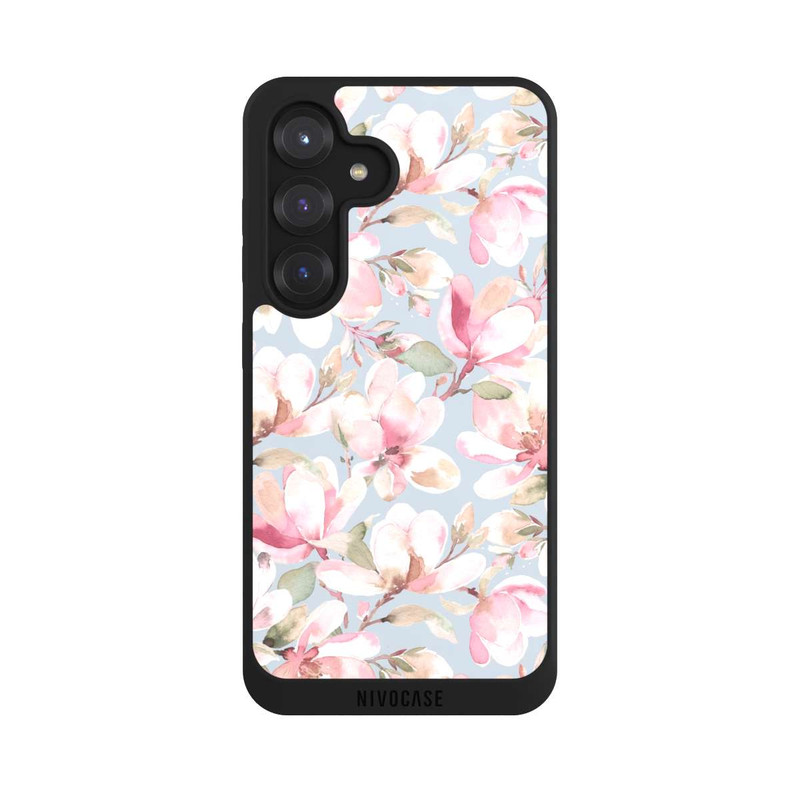 Galaxy S25 NIVOpure Magnolien Blumen Pastellrosa