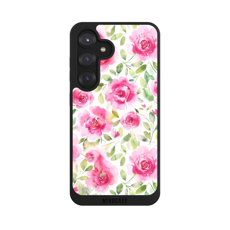 Galaxy S25 NIVOpure Aquarelle de roses fraîches