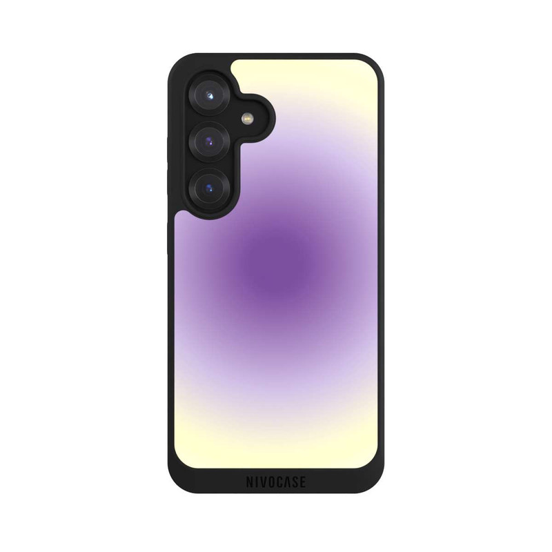 Galaxy S25 NIVOpure Aura Lila Gelb Kreis