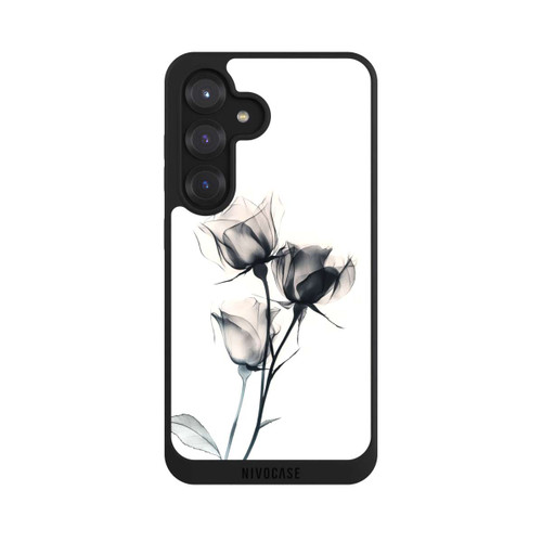 Samsung Galaxy S25 NIVOpure Schwarze Blume