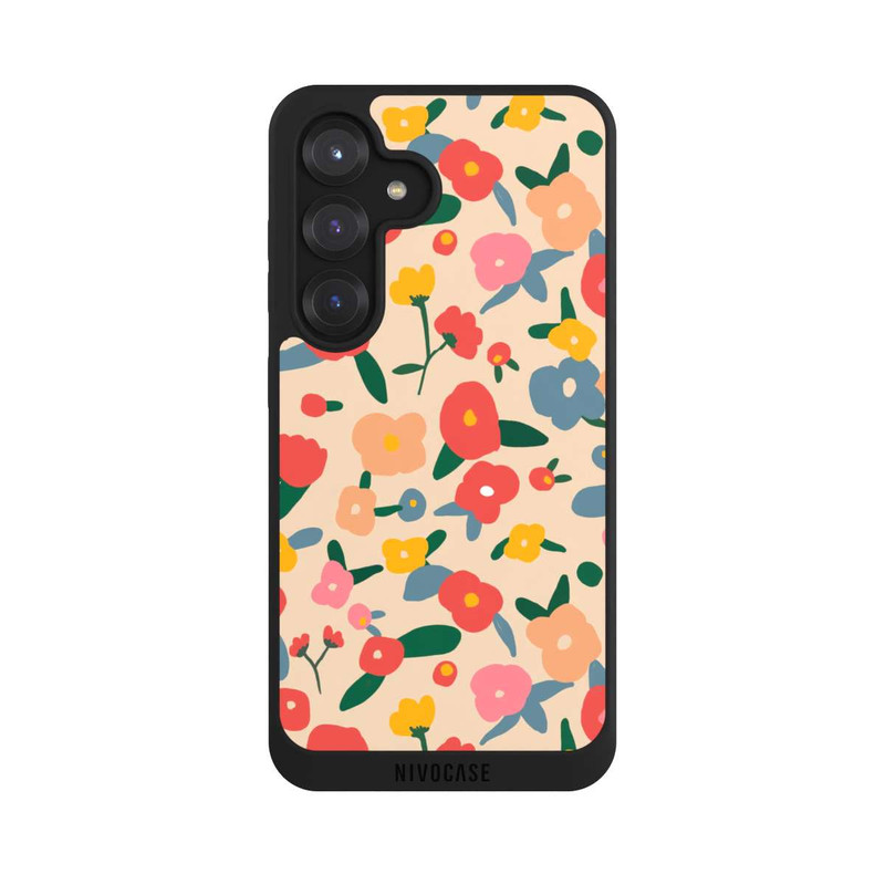 Galaxy S25 NIVOpure Retro Bold Scandi Flowers