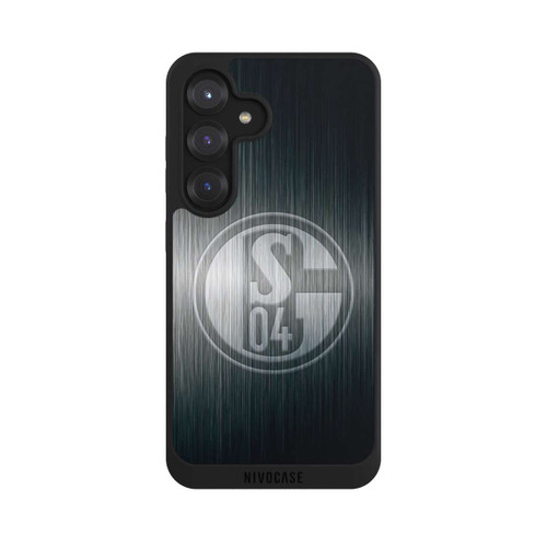 Samsung Galaxy S25 NIVOpure Schalke 04 Metall Look