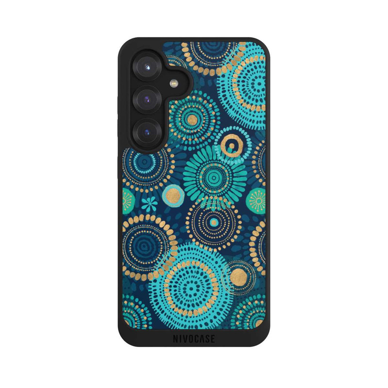 Galaxy S25 NIVOpure Blockprint India Teal Gold