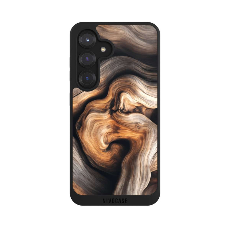 Galaxy S25 NIVOpure Rustikales Holz mit KI