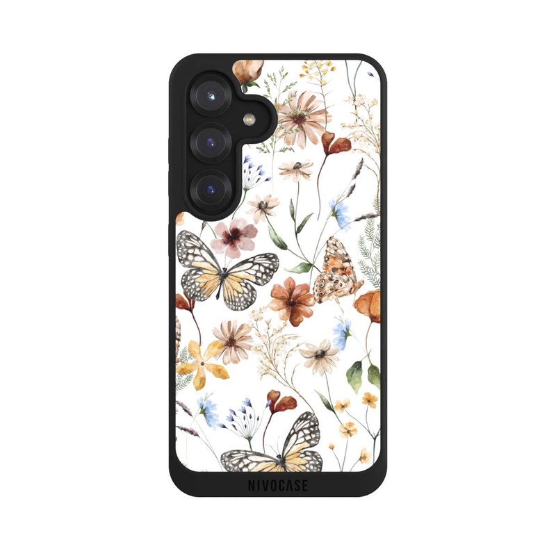 Galaxy S25 NIVOpure Wildflowers and Butterflies Pattern