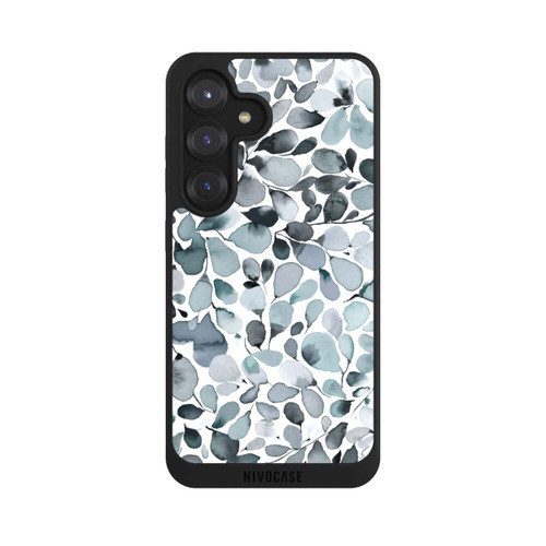 Samsung Galaxy S25 NIVOpure Eukalyptus Aquarell Blätter Grau