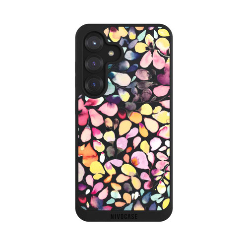 Samsung Galaxy S25 NIVOpure Eukalyptus Aquarellblätter Schwarz