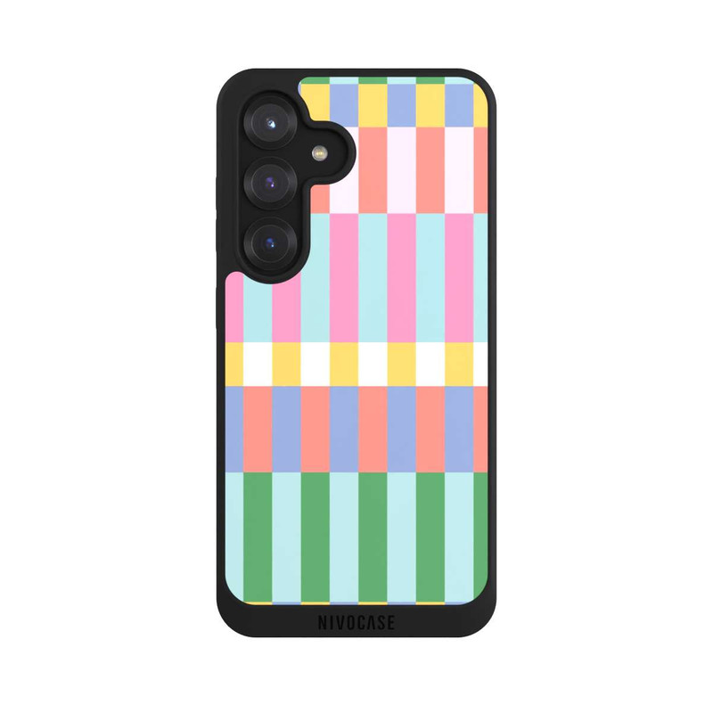 Galaxy S25 NIVOpure Checked Theme Pastel