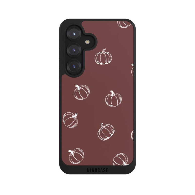 Galaxy S25 NIVOpure Kürbiszeit Muster Braun