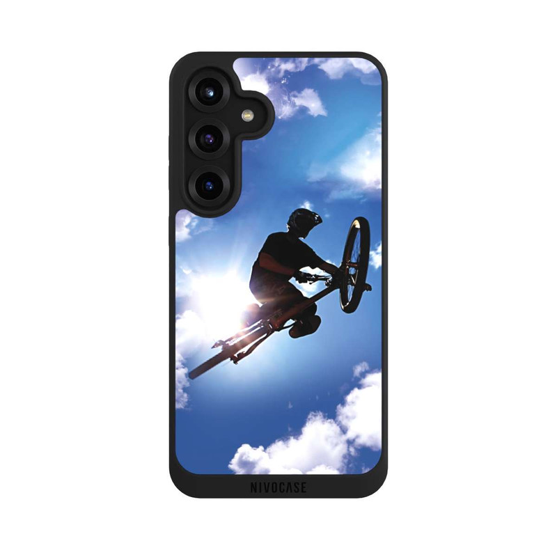 Galaxy S25 + NIVOpure Flying so High with my Bike in the Sky