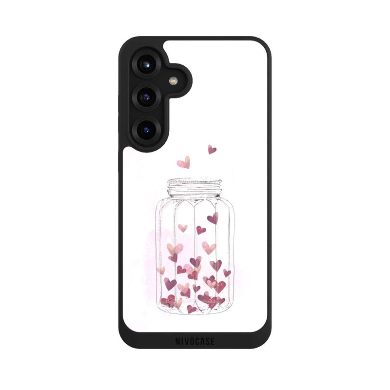 Galaxy S25 + NIVOpure Herzen im Glas