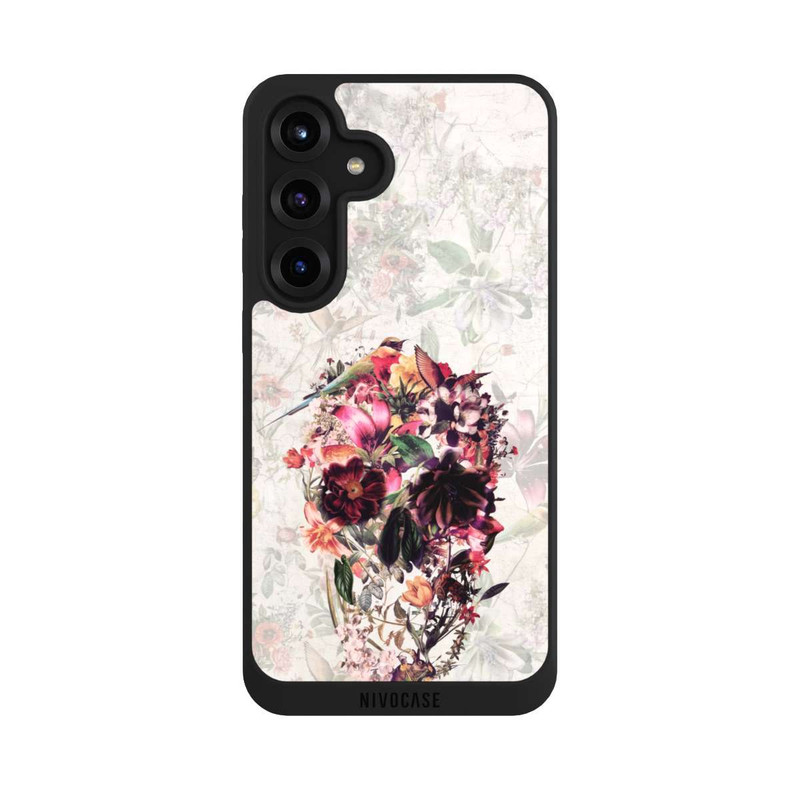 Galaxy S25 + NIVOpure Blume Vintage Totenkopf
