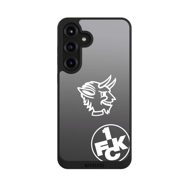 Galaxy S25 + NIVOpure Teufelskopf FCK auf Schwarz