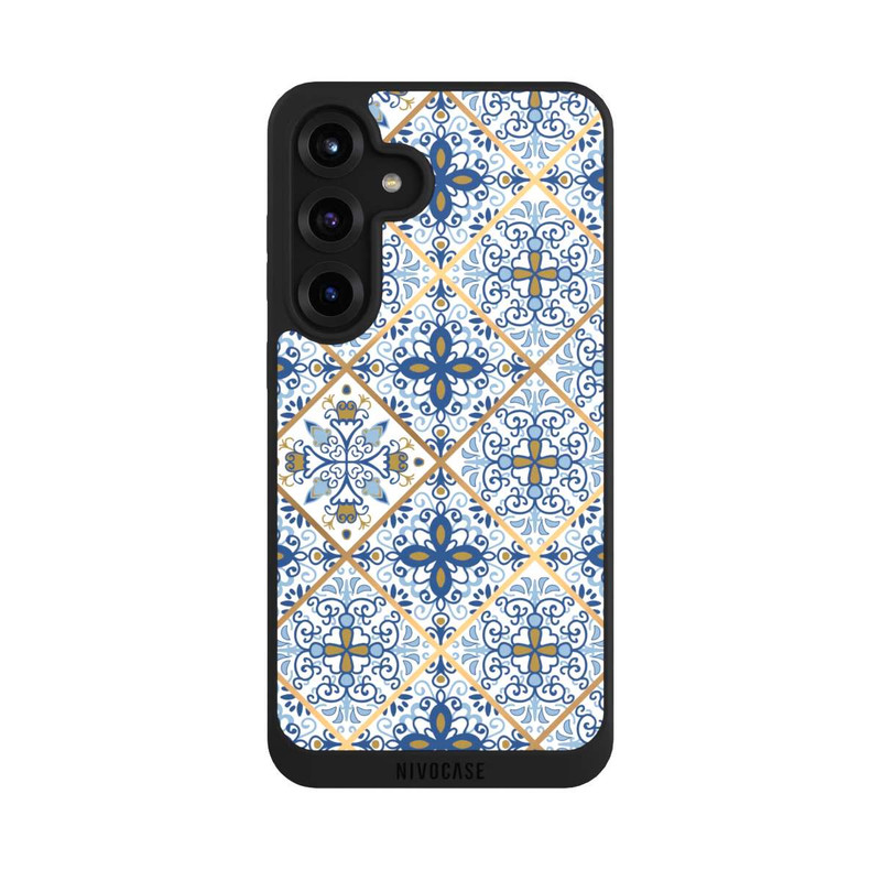 Galaxy S25 + NIVOpure Mosaic Blue-Gold Look